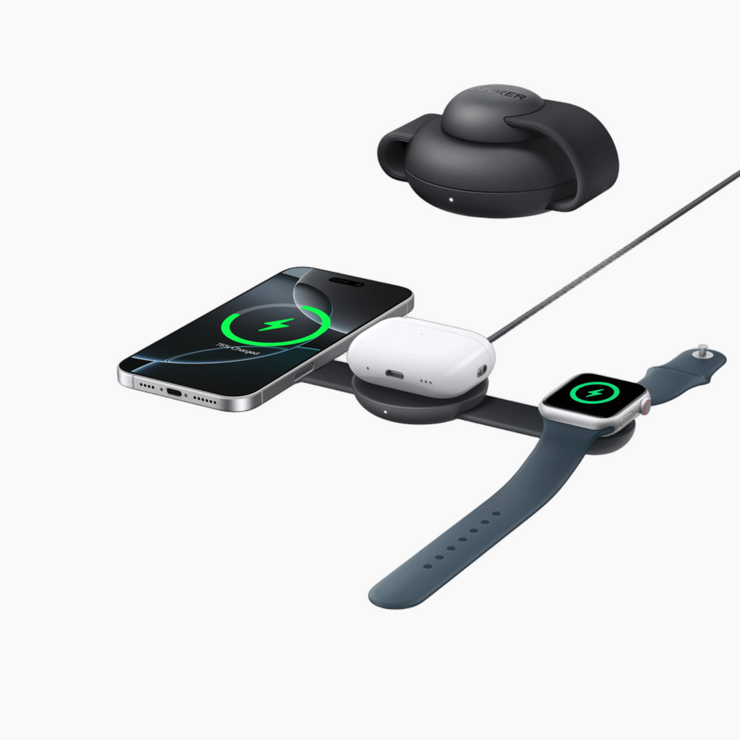 Anker MagGo 3-in-1 foldable wireless charger with 15W power output