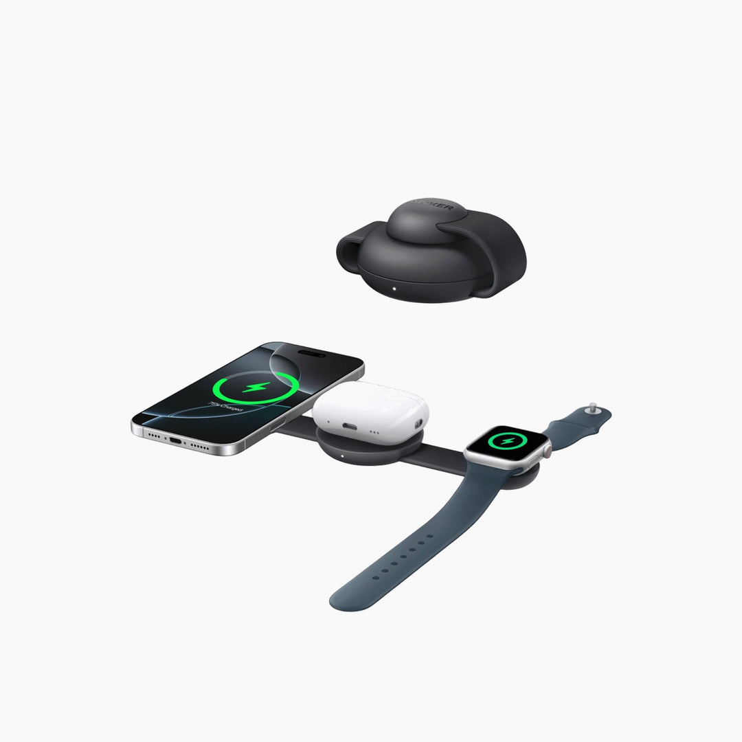 Anker MagGo 3-in-1 foldable wireless charger with 15W power output