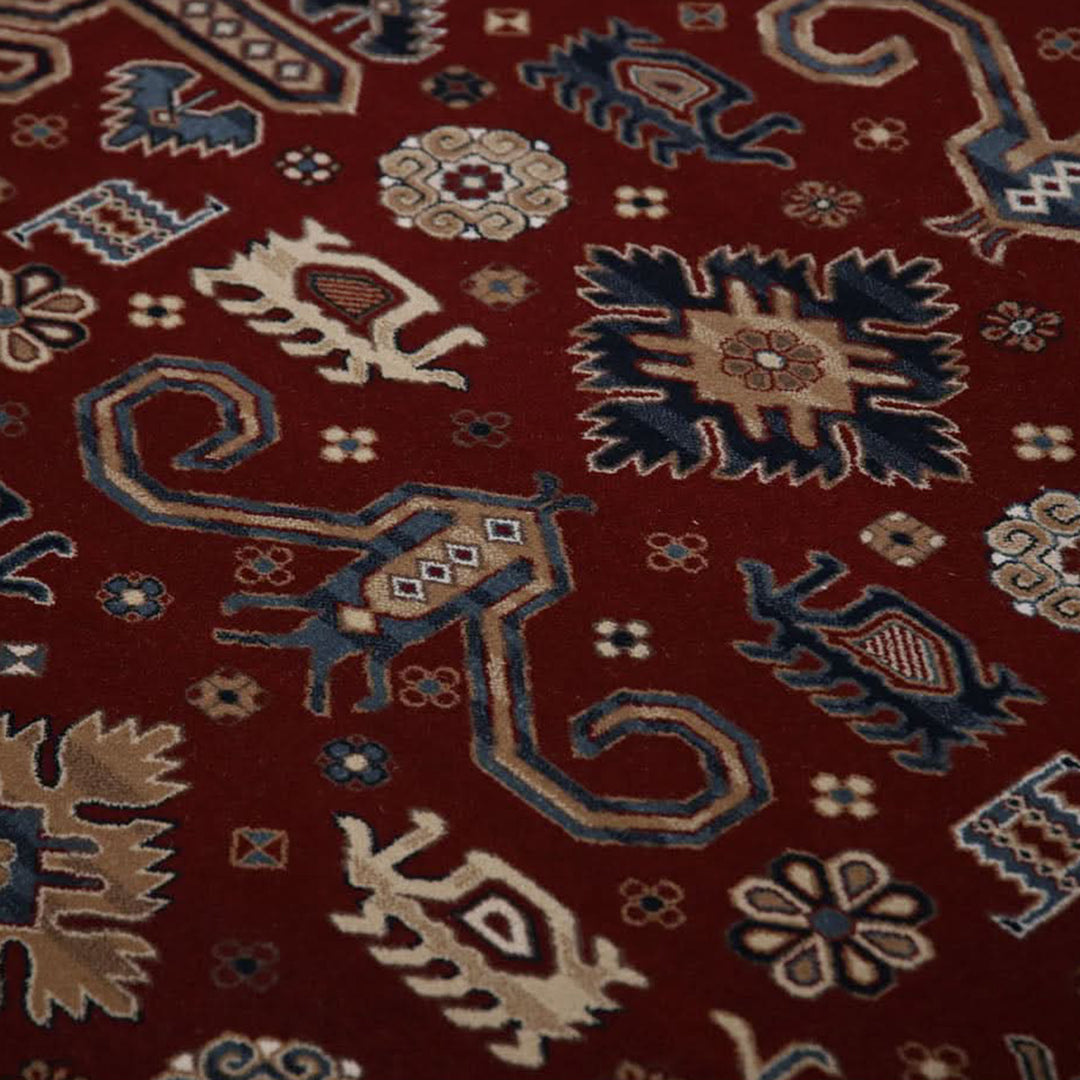 Antique Floral Red Rug