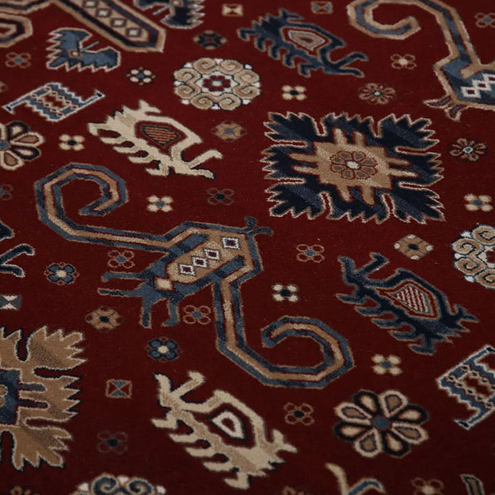 Antique Floral Red Rug