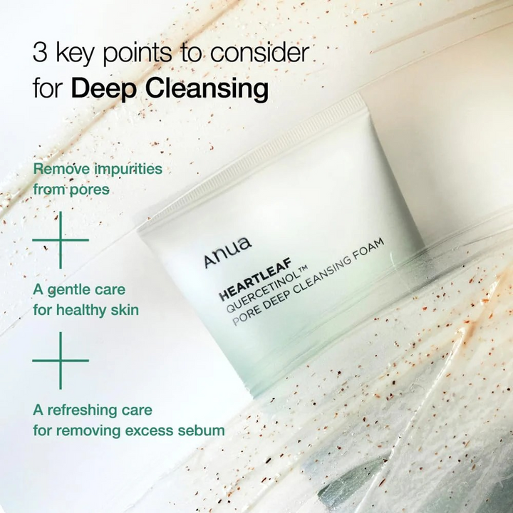Anua Heartleaf Quercetinol Pore Deep Cleansing Foam Cleanser