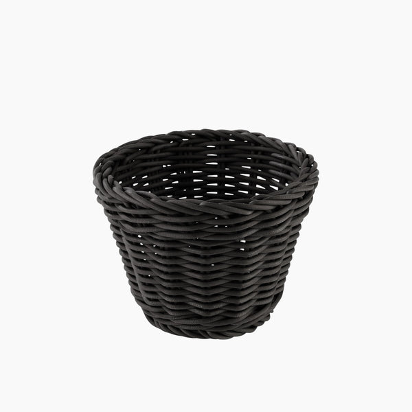 Aps Round Basket Dia 13cm Height 10cm Black
