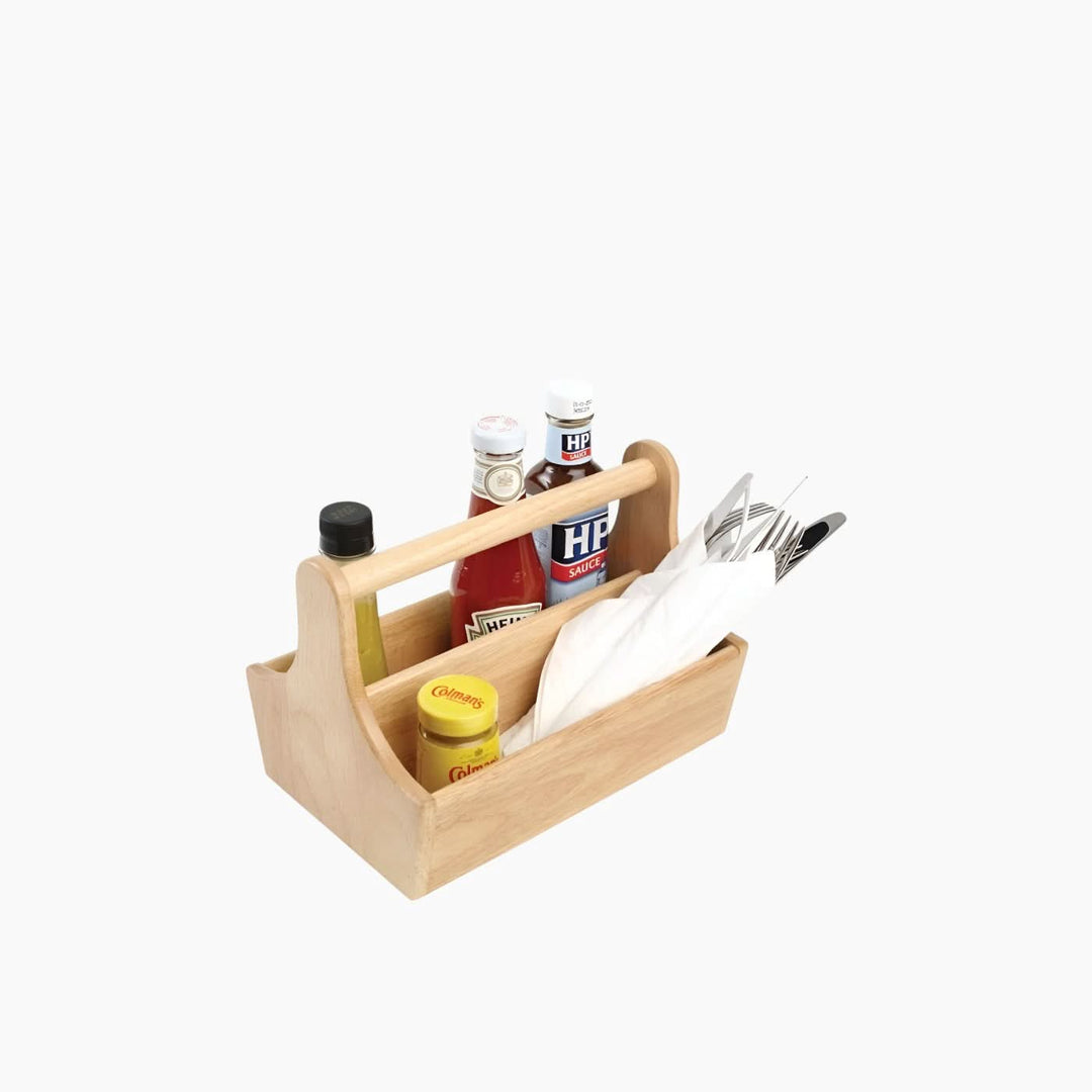 Aps Wooden Table Condiment Holder - HUNA