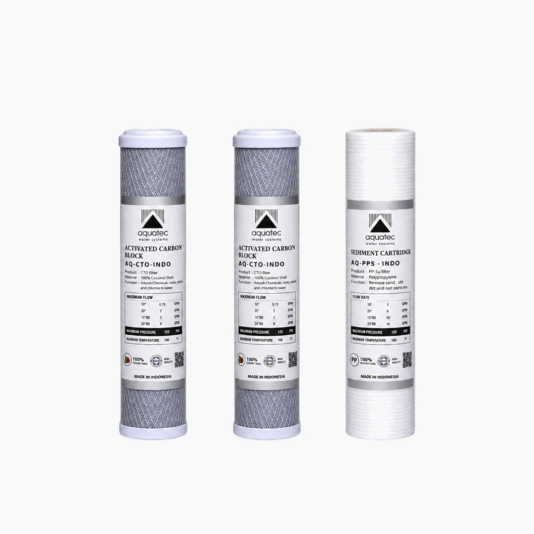 Aquatec Pre-filtration cartridge kit -3Stages