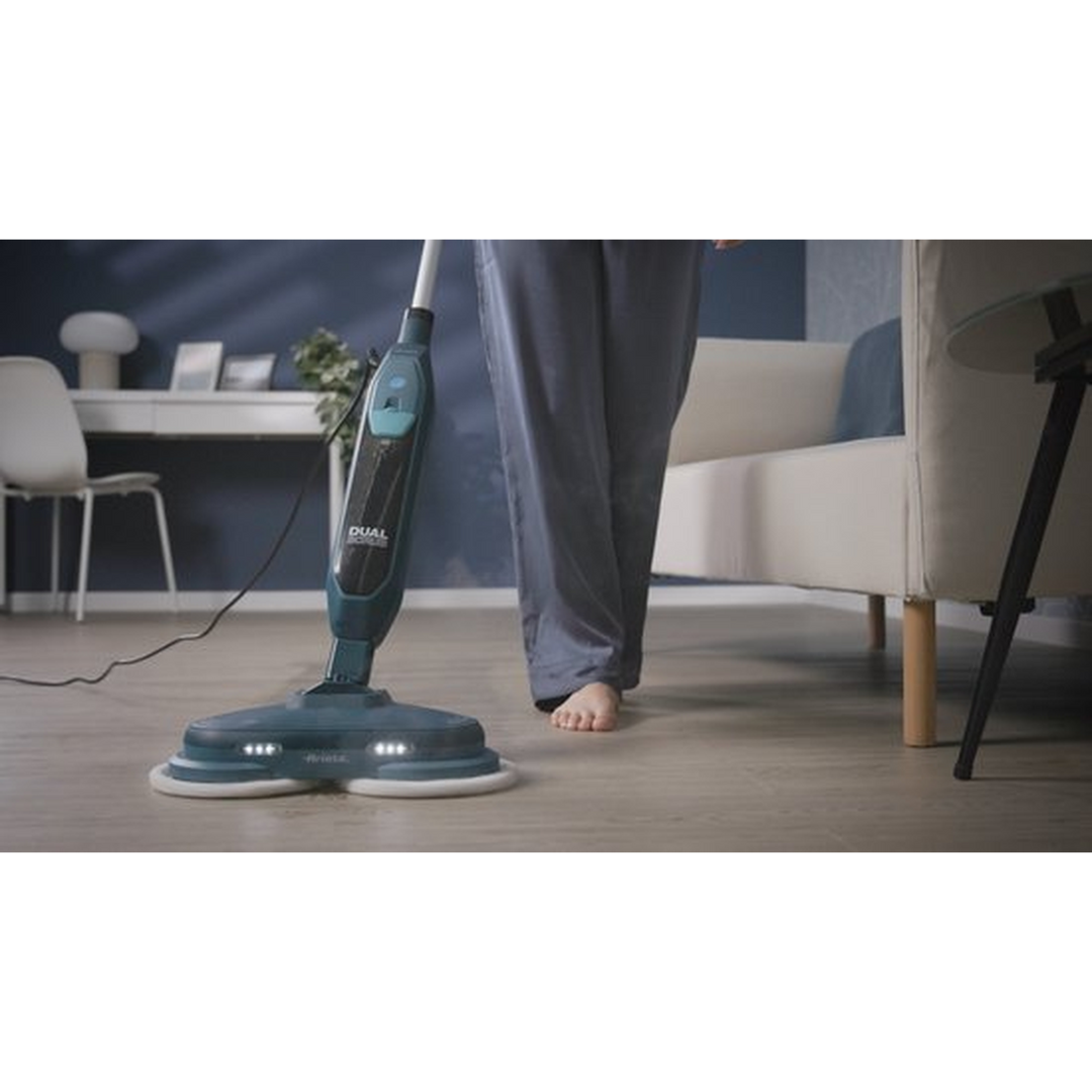 Ariete 4178 Dual Scrub Electric Steam Mop with Rotating Brush