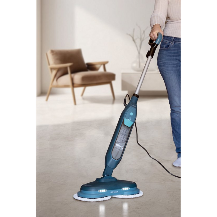 Ariete 4178 Dual Scrub Electric Steam Mop with Rotating Brush