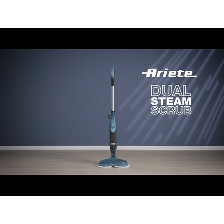 Ariete 4178 Dual Scrub Electric Steam Mop with Rotating Brush