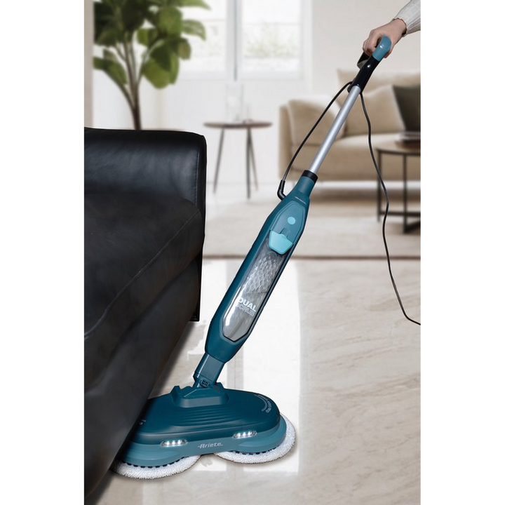 Ariete 4178 Dual Scrub Electric Steam Mop with Rotating Brush