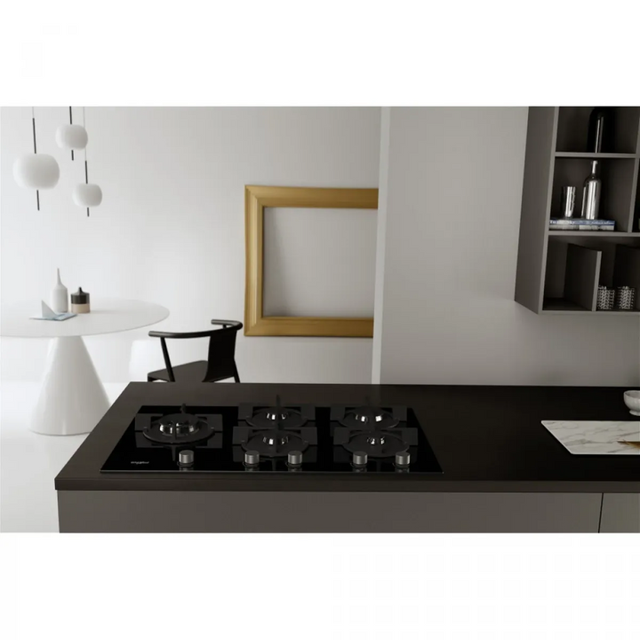 Ariston Built-In Gas Hob 90 cm Black Glass