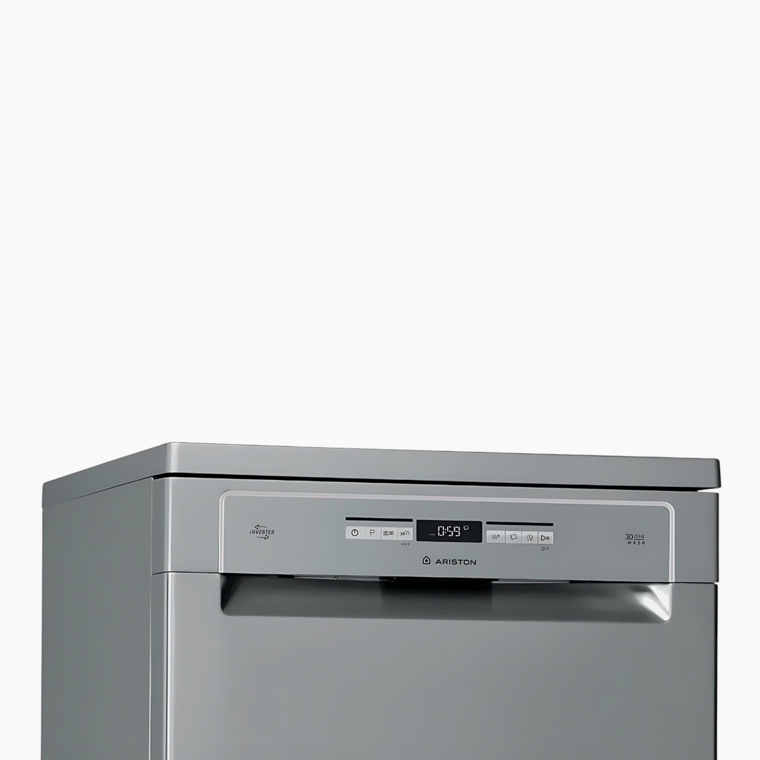 Ariston Dishwasher 10 Programs Inox 5 Spray 15 Sets 3 Baskets A+++