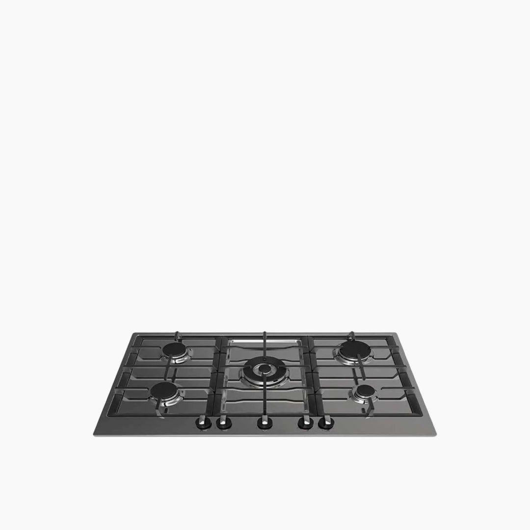 Ariston Gas Hob Built in 5 Burners 90 cm Cast Iron Pan Support