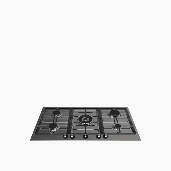 Ariston Gas Hob Built in 5 Burners 90 cm Cast Iron Pan Support