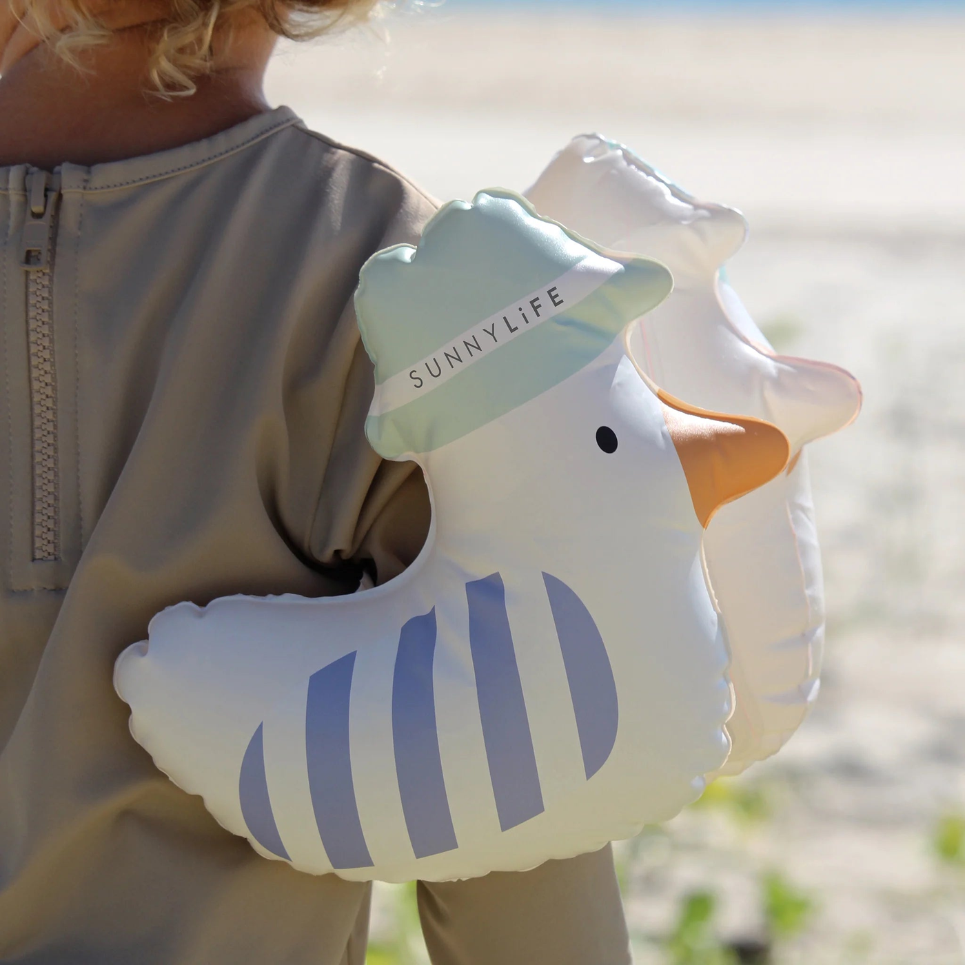 Sammy the Seagull blue stripe arm band