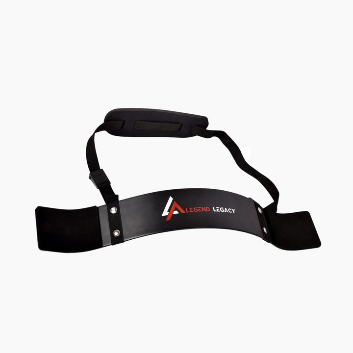 ARM Blaster weightlifting equipment with adjustable neck brace