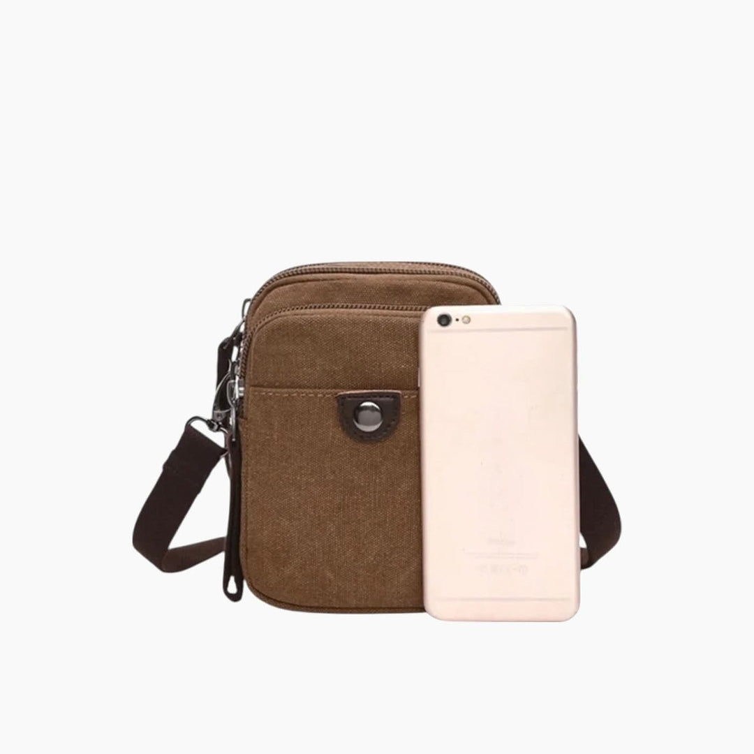 Leopardous Canvas Crossbody Bag