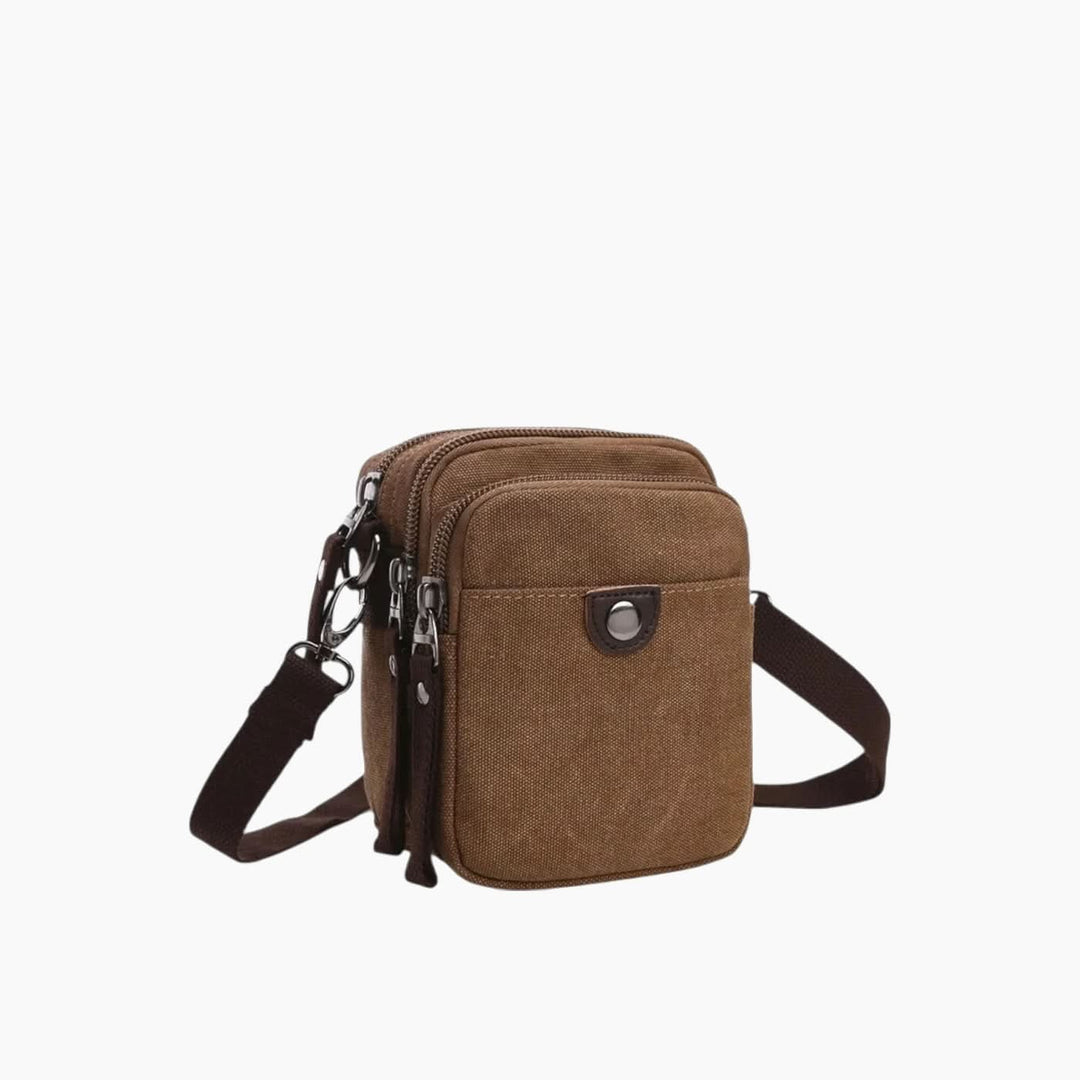 Leopardous Canvas Crossbody Bag