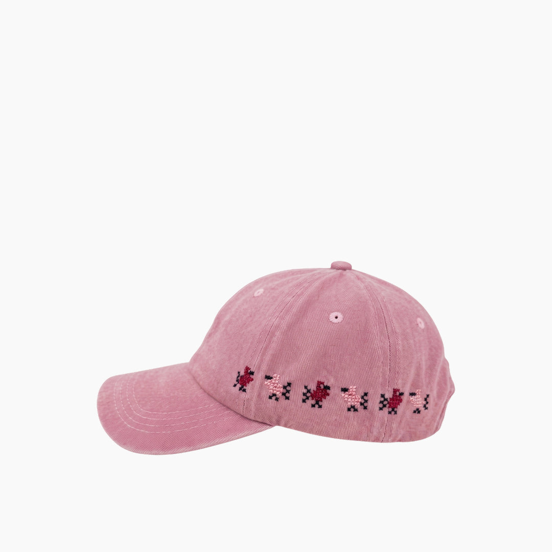 Asafeer Light Pink Cap - (Birds Cap)