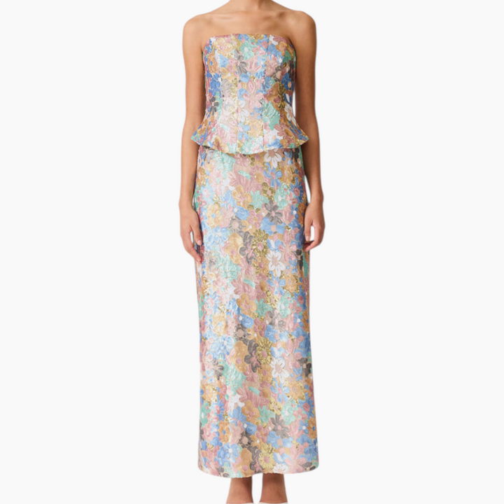 Elliatt Athea Sequin Gown in Floral