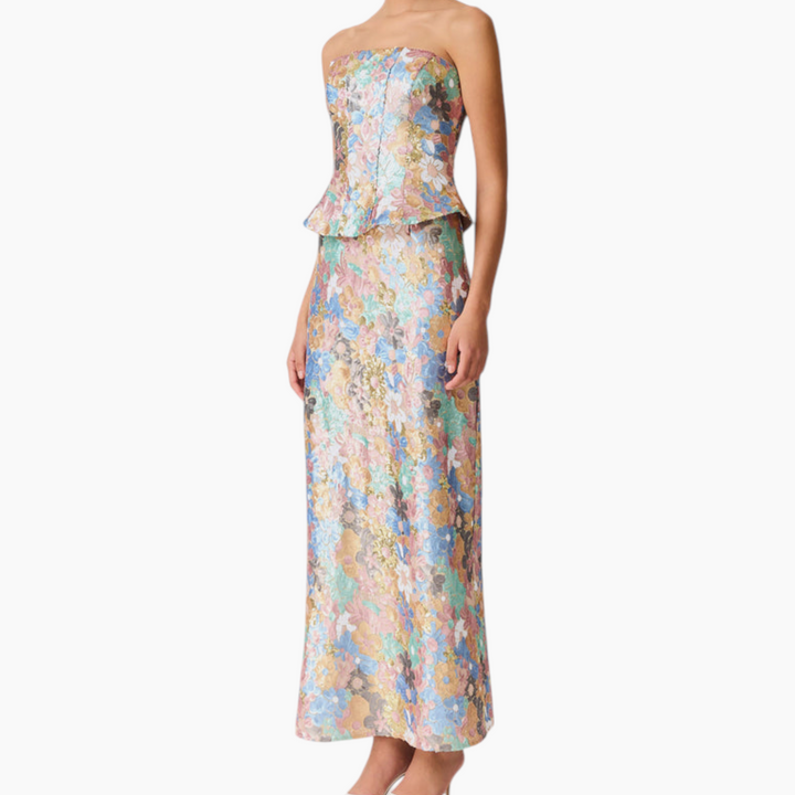 Elliatt Athea Sequin Gown in Floral