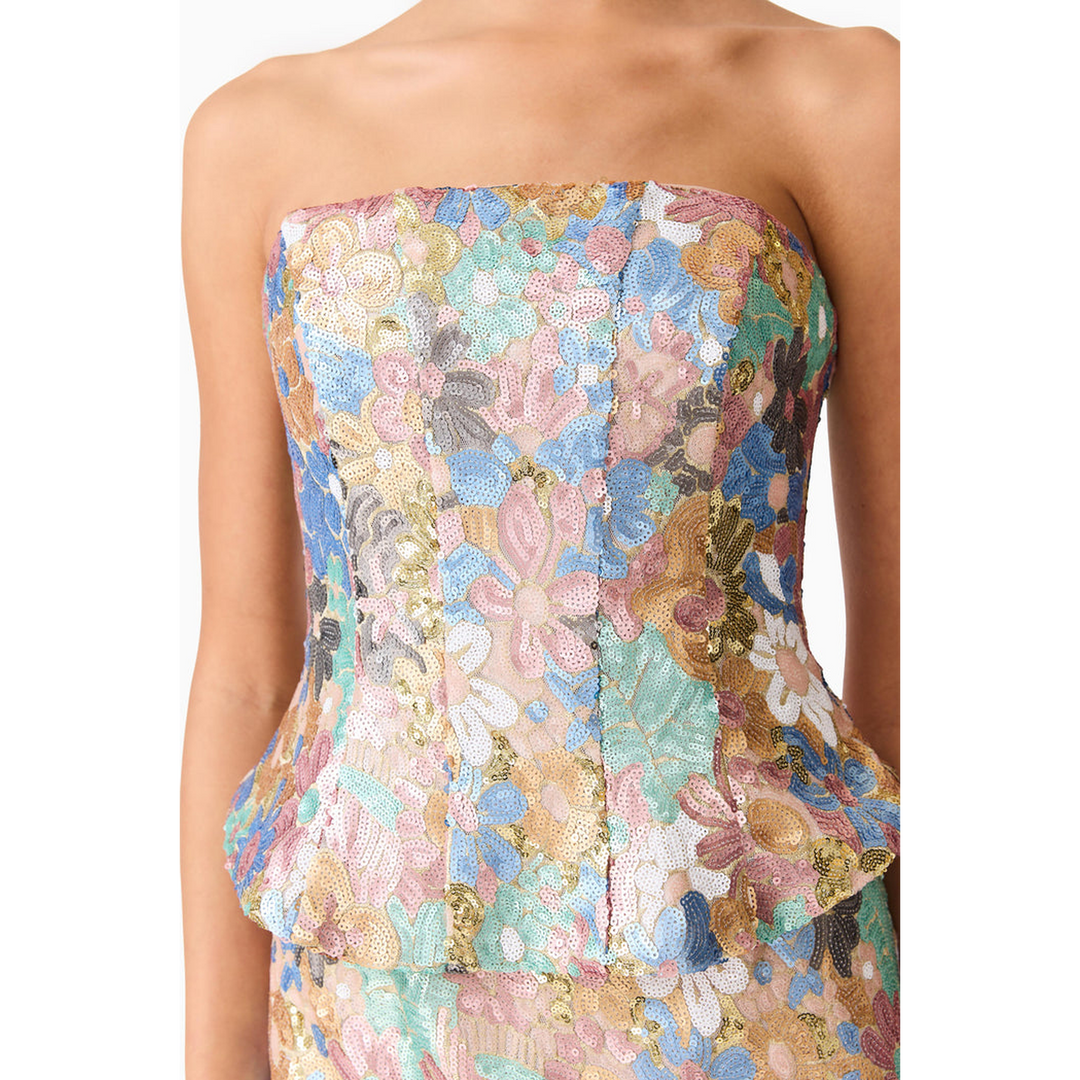 Elliatt Athea Sequin Gown in Floral