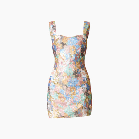 Elliatt Athea Sequin Mini Dress in Floral