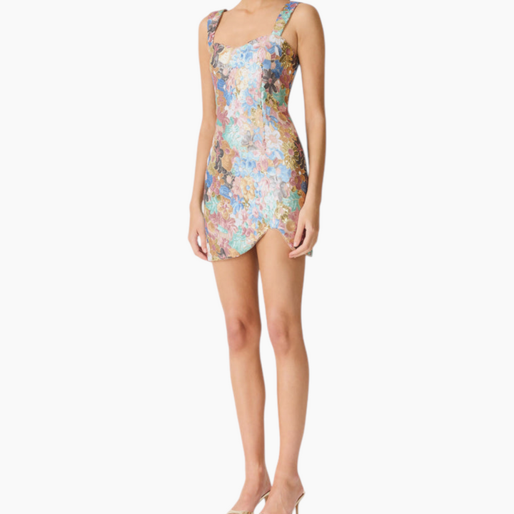 Elliatt Athea Sequin Mini Dress in Floral