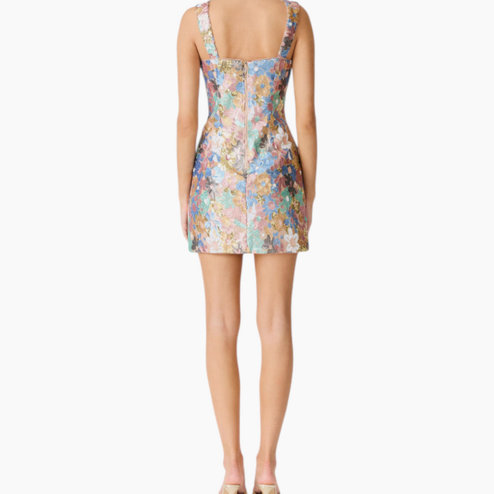 Elliatt Athea Sequin Mini Dress in Floral