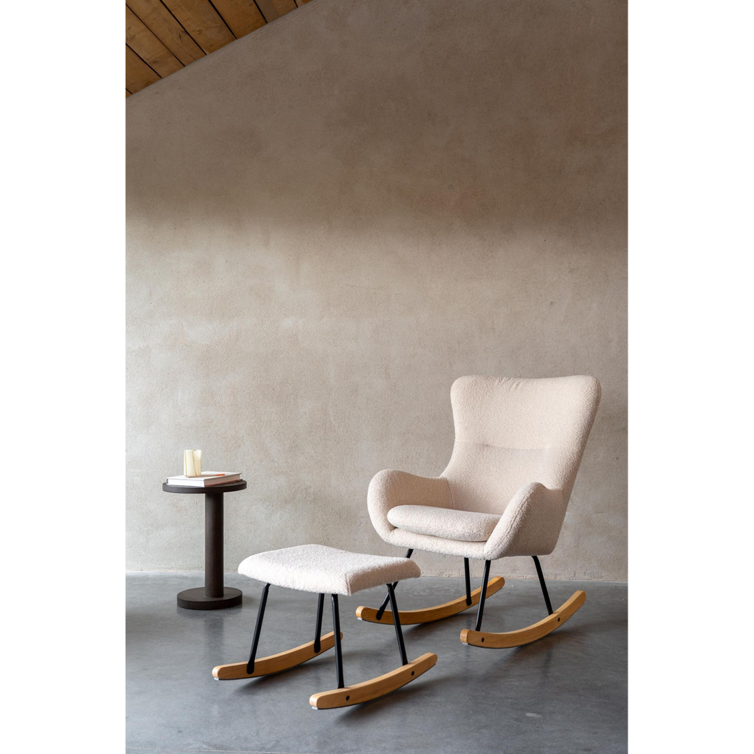 Quax Rocking Chair Basic Bouclé Sheep Beige