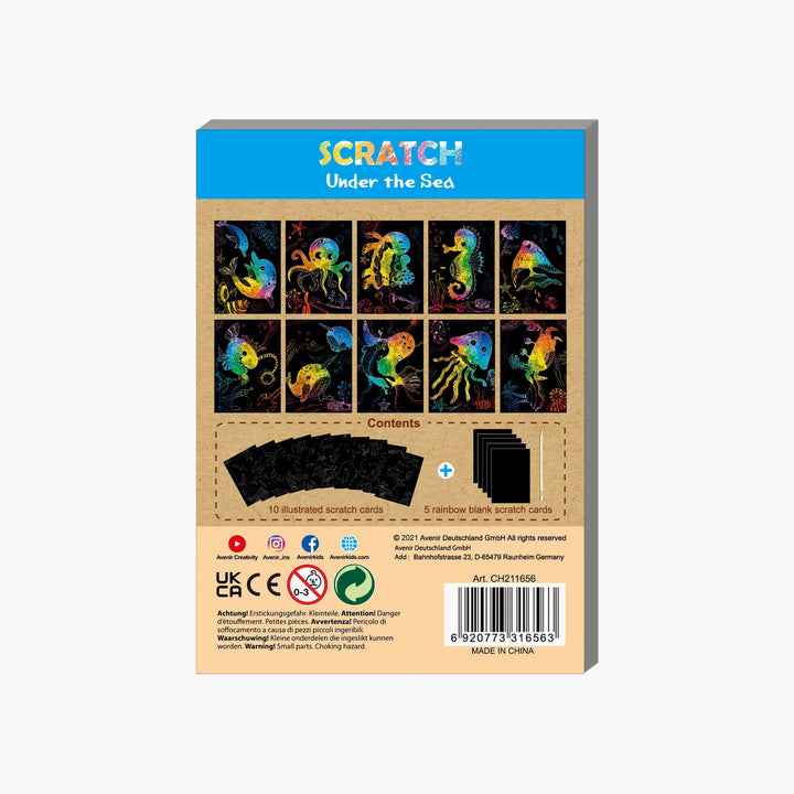 Avenir Scratch Mini Book Under The Sea