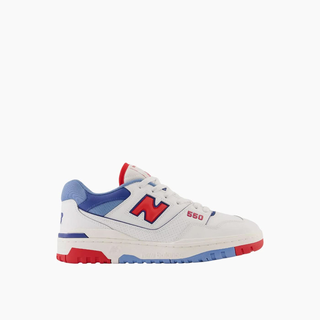 New Balance 550 Red Atlantic Blue Sneakers
