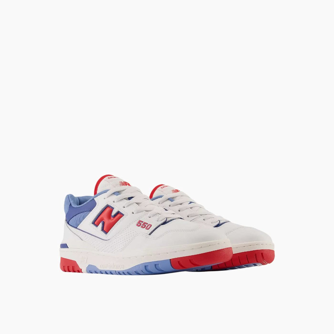 New Balance 550 Red Atlantic Blue Sneakers