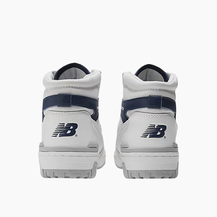 New Balance White Navy