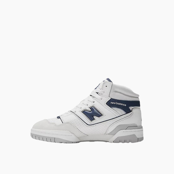 New Balance White Navy