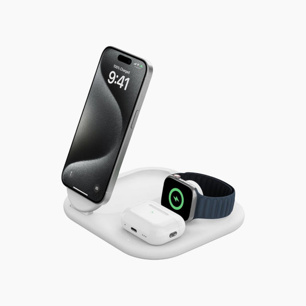 Belkin 3-In-1 Magnetic Foldable Wireless Charger With Qi2 (15W)