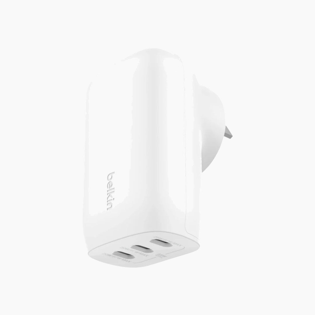 BELKIN BoostCharge 67W 3-port USB-C wall charger adapter