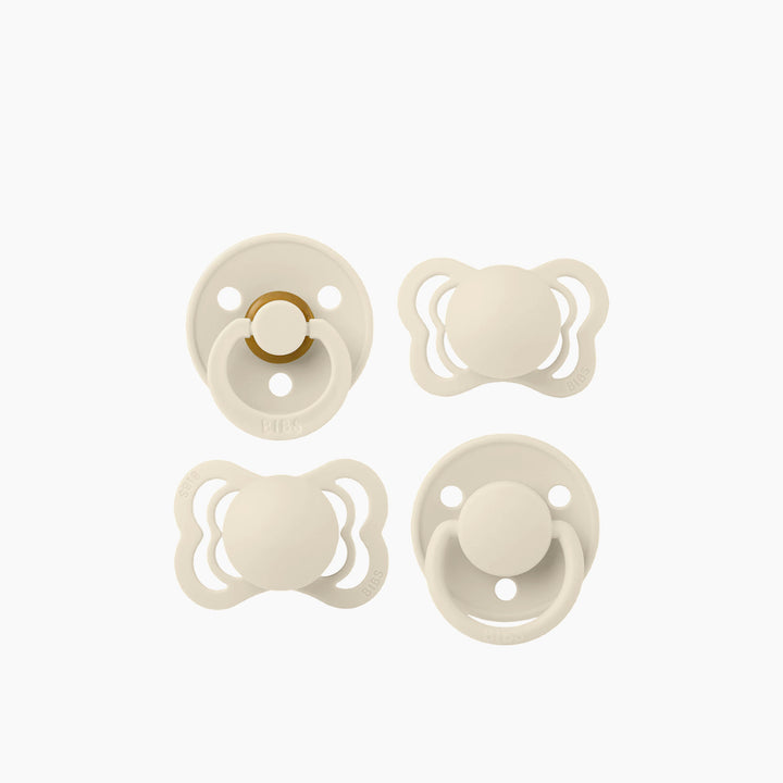 BIBS Try-It Collection pacifier set in Ivory