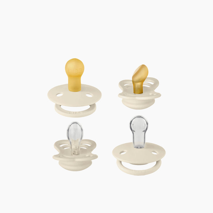 BIBS Try-It Collection pacifier set in Ivory