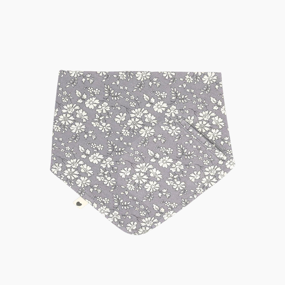 Bibs X Liberty Bandana Bib Capel Fossil Grey with pacifier pocket