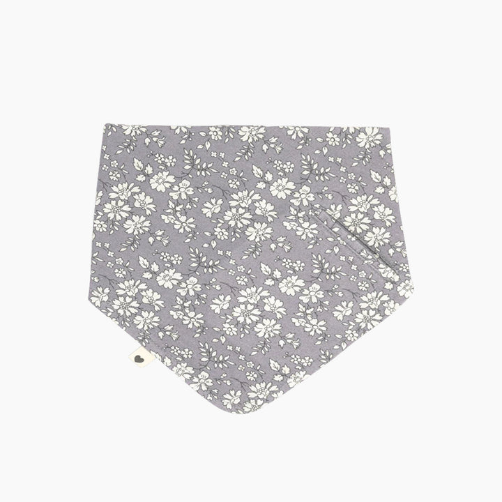 Bibs X Liberty Bandana Bib Capel Fossil Grey with pacifier pocket