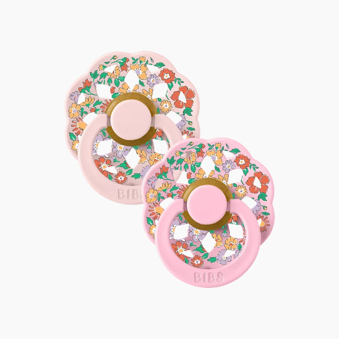 Bibs X Liberty Boheme Pacifiers 2 Pack Oscar Meadow - Blossom Mix
