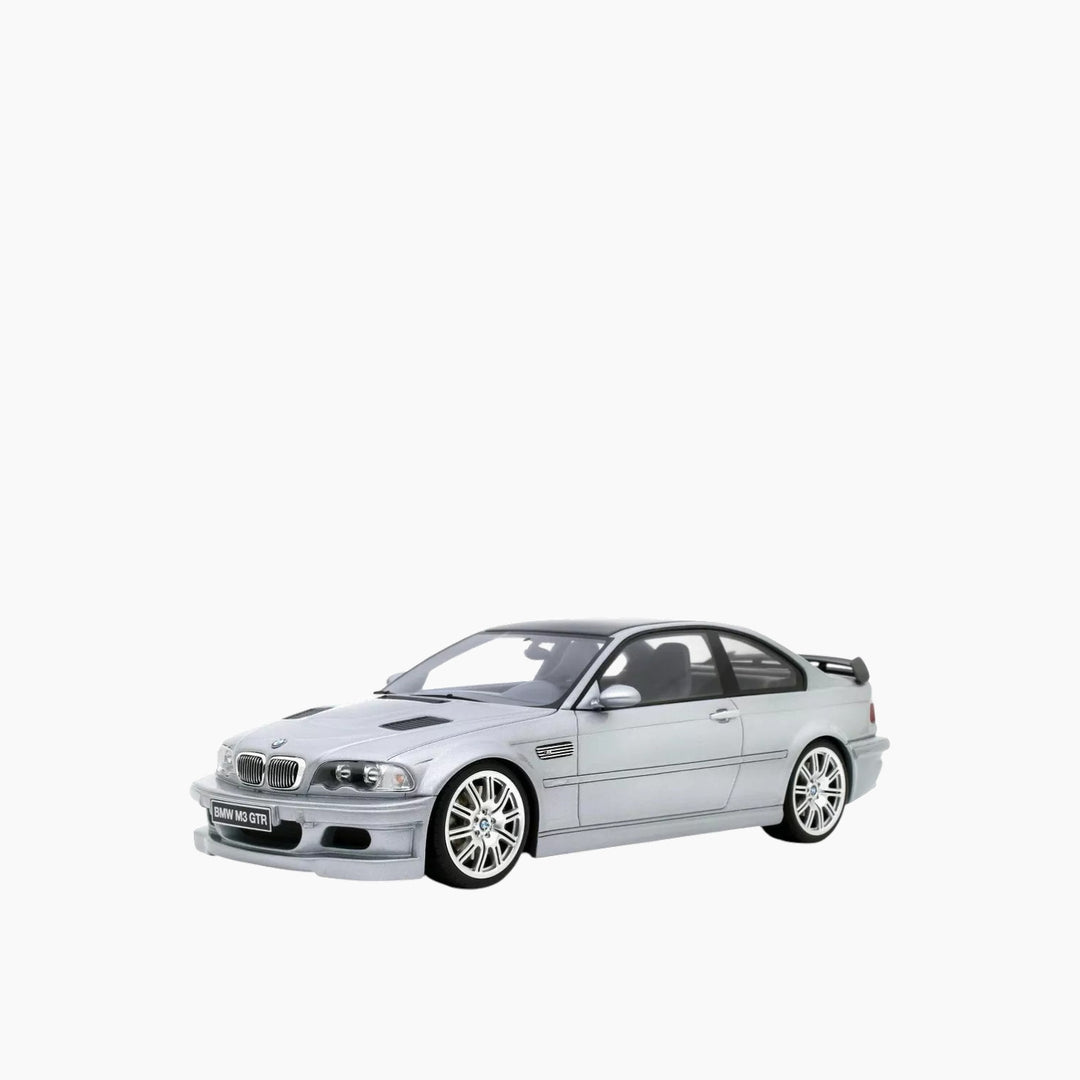 OttoMobile BMW M3 GTR E46 Silver 1:18 Scale Model Car
