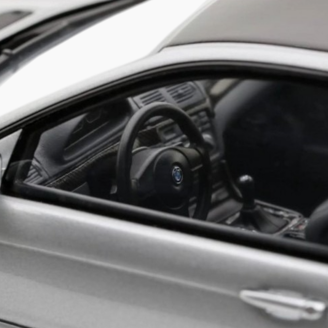 OttoMobile BMW M3 GTR E46 Silver 1:18 Scale Model Car