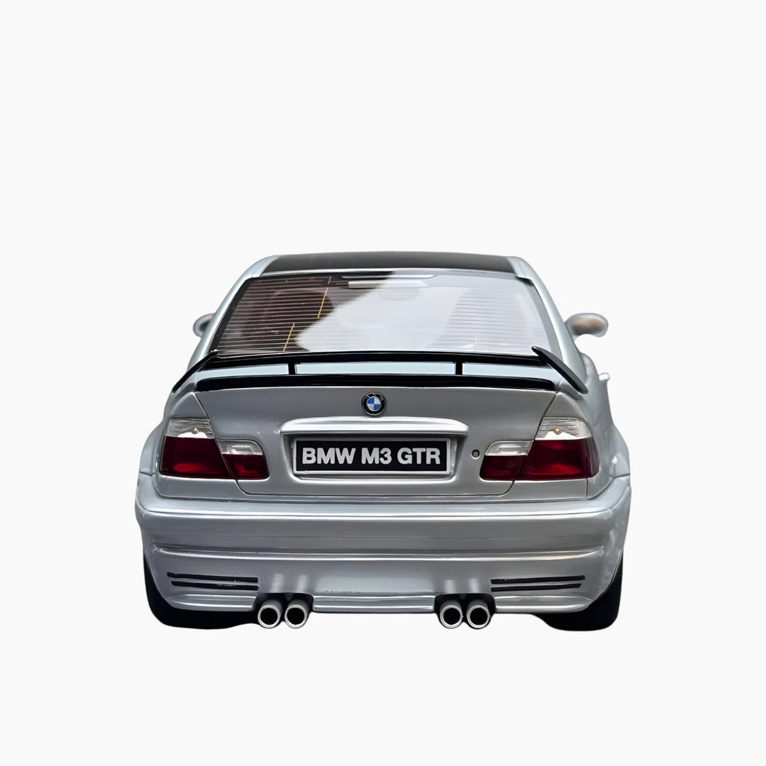 OttoMobile BMW M3 GTR E46 Silver 1:18 Scale Model Car