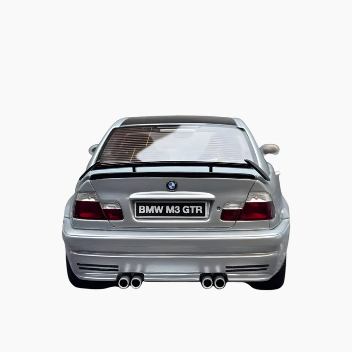 OttoMobile BMW M3 GTR E46 Silver 1:18 Scale Model Car