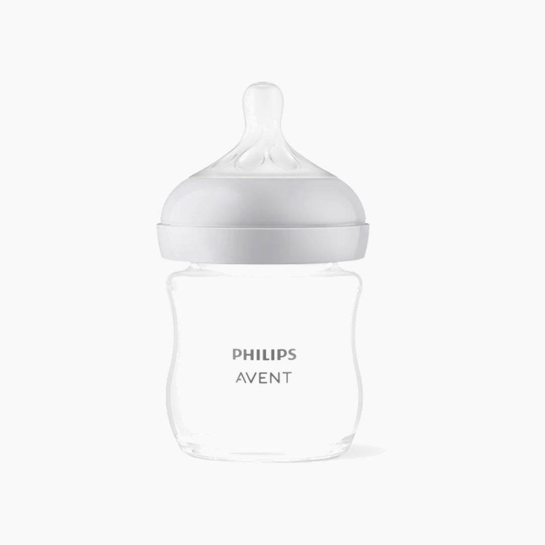 Philips Avent Natural 3.0 Glass Bottle (4 Oz) 1 Pack