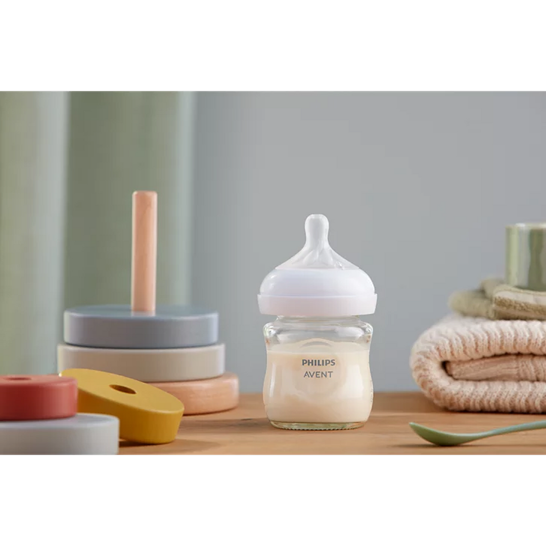 Philips Avent Natural 3.0 Glass Bottle (4 Oz) 1 Pack
