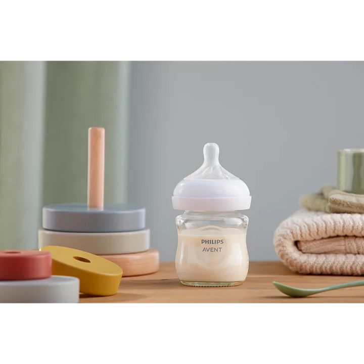 Philips Avent Natural 3.0 Glass Bottle (4 Oz) 1 Pack