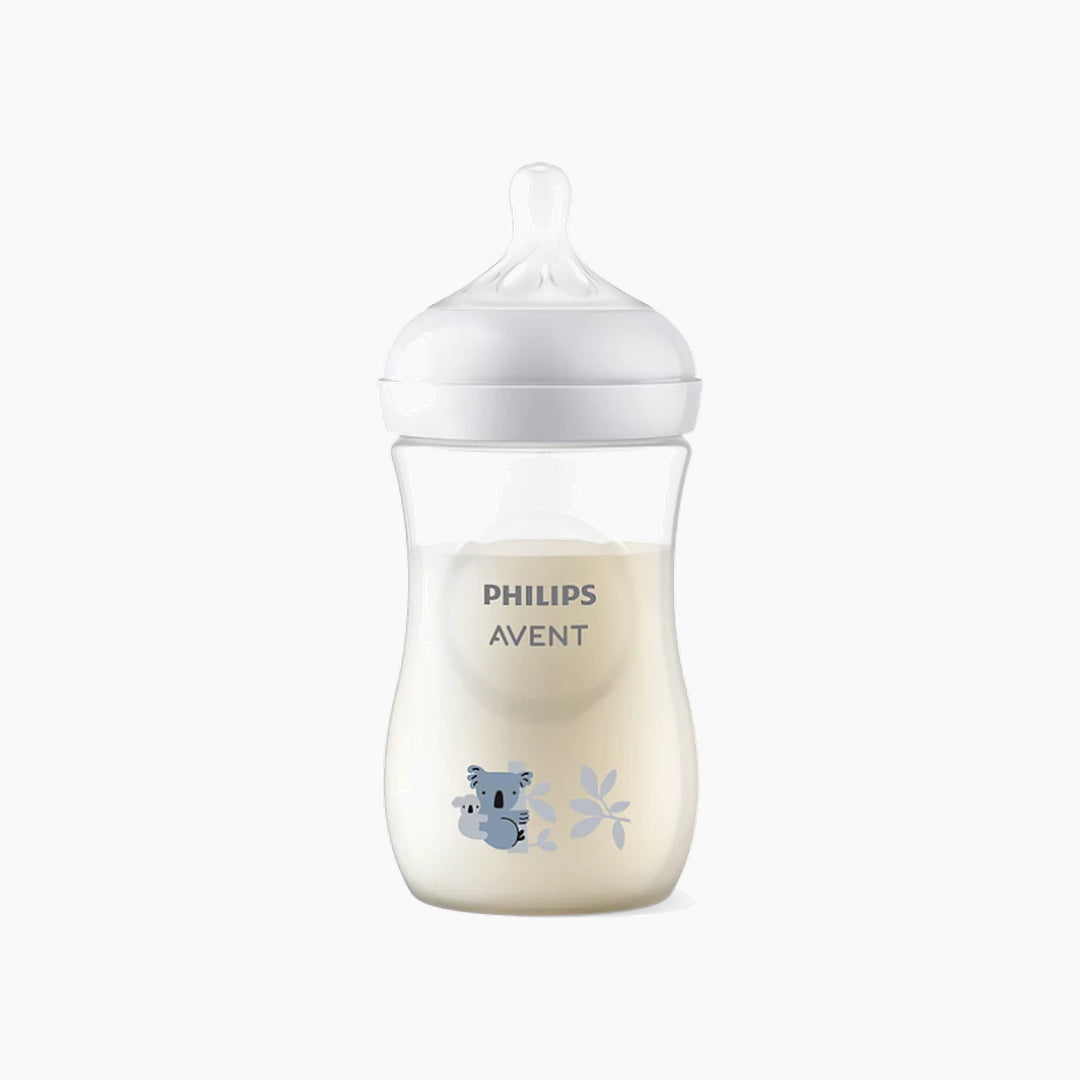 Philips Avent 9 oz decorated baby bottle with Koala design