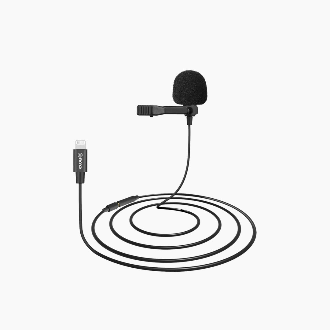 Boya BY-M2 omnidirectional condenser microphone with Lightning connector