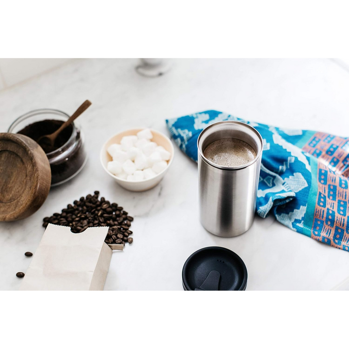 Bobble Coffee Press Stainless Steel 13Oz - Peacock